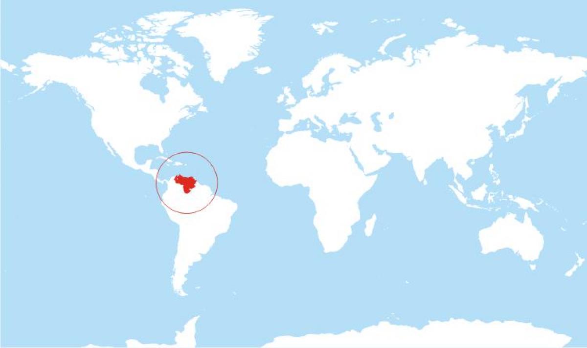 karta za venecuelu lokaciju na svijetu