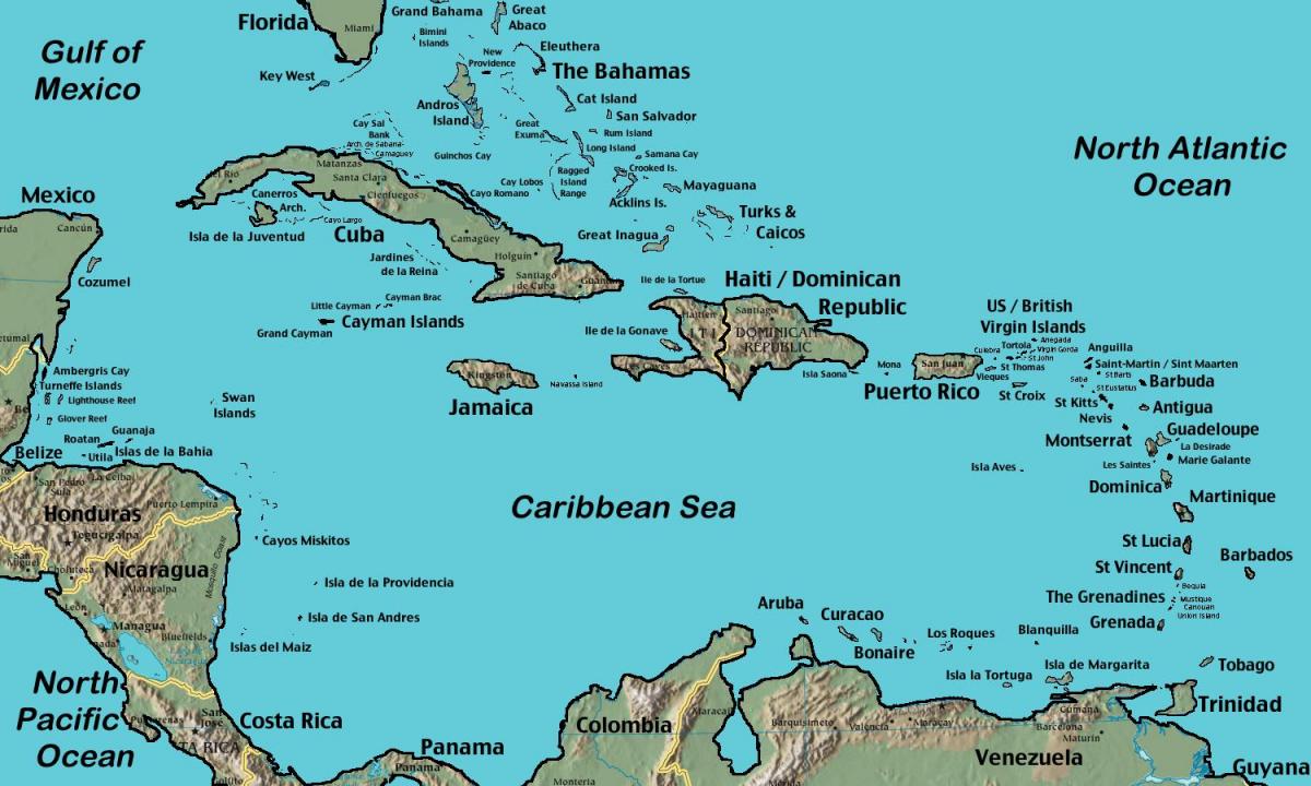 ostrva venecueli mapu