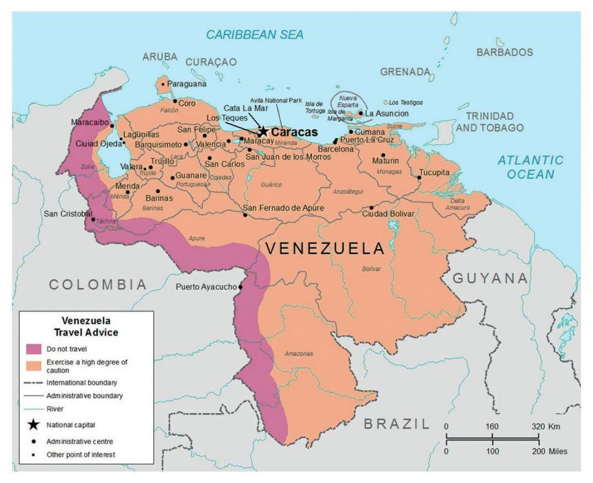 venecuele u mapu